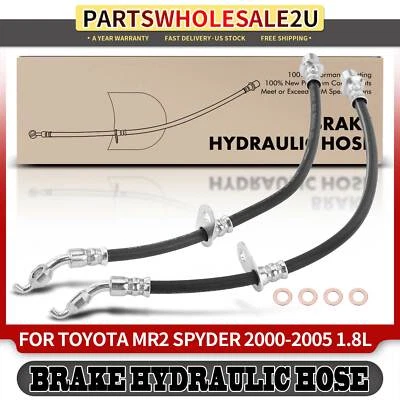 Mangueira hidráulica de freio traseira esquerda e direita 2 peças para Toyota MR2 Spyder 2000-2005 1.8L - Imagem 1 de 4