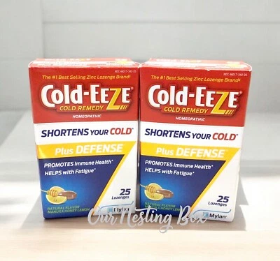 2 pastillas de defensa Cold-EEZE Immune Support Plus miel de Manuka limón 25 cada una Foto 1 de 2