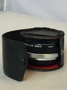 Canon Multi-Coated Auto Tele converter 2X For Canon-FD W/caps And Vintage Case - Picture 1 of 6