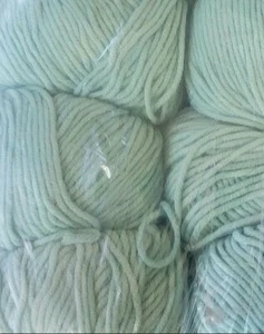 New! 16 skeins GGH Samoa #90 dark mint gr enough for an adult sweater! - Picture 1 of 3