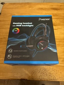 Insten 3.5mm Gaming Headset with Mic RGB Backlight - Picture 1 of 3