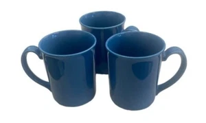 Corning Kaffeebecher Tassen blau 16 Unzen Set 3 - Bild 1 von 5