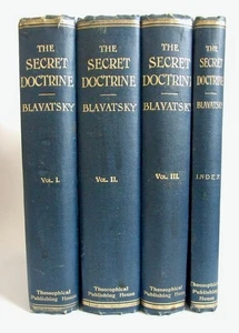 Blavatsky, The Secret Doctrine, 1921, 3 vols +Index, Complete - Imagen 1 de 12