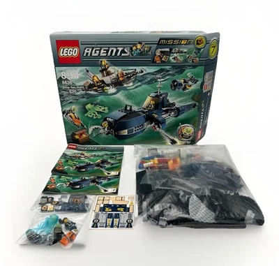 Lego 8636 Agents Mission 7 Deep Sea Quest Break Jaw Slime Face Agents Figures - Image 1 of 4