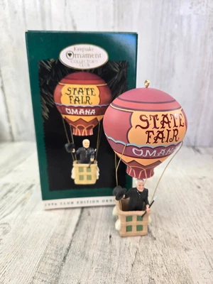 Globo aerostático Hallmark Ornament The Wizard of Oz 1996 edición Club Foto 1 de 4