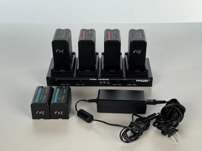 Cargador rápido Dolgin Engineering TC40-EX con 6 baterías BP compatibles con Sony Foto 1 de 4