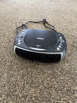 Jensen JCR-322 Modern Home CD Tabletop AM/FM Radio CD Player Dual Alarm Clock - Image 1 of 4