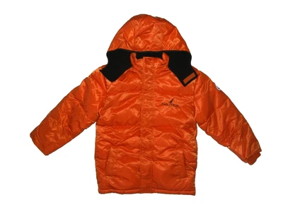 CHAQUETA DE INVIERNO AISLANTE NAUTICA Naranja Pesada Cálida Poli-Aislante Abrigo de Esquí JUVENTUD S 8 Foto 1 de 4