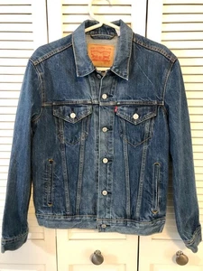 Herren Levi, Trucker Cowboy Schnitt ungefütterte Jeansjacke, Small - Top Zustand - Bild 1 von 5