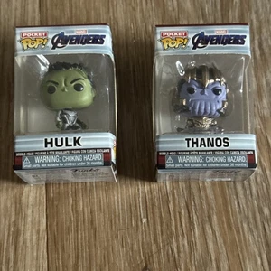Funko Pocket Pop Marvel Avengers Hulk, Thanos - Bild 1 von 5