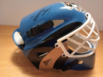 Máscara de mini portero autografiada por Olaf Kolzig Washington Capitals Riddell Foto 1 de 4