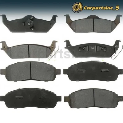 Juego de pastillas de freno de disco delanteras traseras QuRuCar para Ford Lobo 2003-2009 Foto 1 de 3