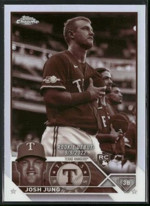 Actualización cromada Topps 2023 #USC51 Josh Jung Sepia - Imagen 1 de 2