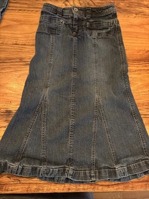 Saia jeans feminina tamanho 8 Cato - Imagem 1 de 3