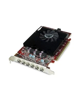 VisionTek Radeon 7750 2GB GDDR5 6 4k Monitor Graphics Card, 6 Mini DisplayPor... - Image 1 of 4