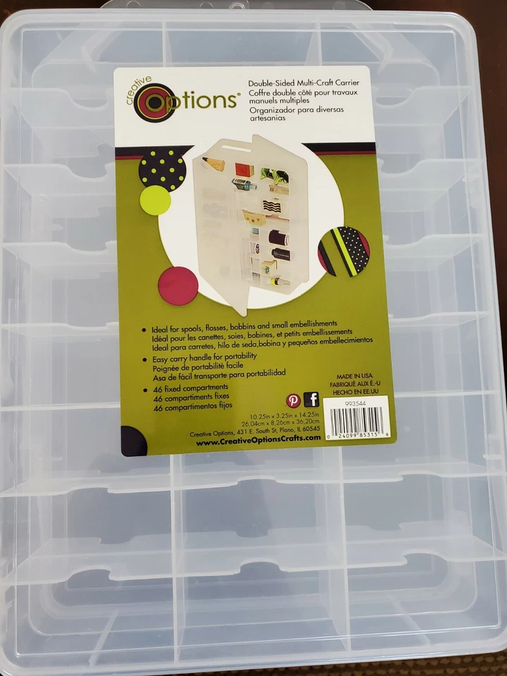CREATIVE OPTIONS Easy Carry DOUBLE-SIDED MULTI-CRAFT CARRIER Brand New  - Image 1 of 1