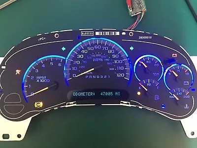 Blue LED 2006 Chevy Silverado GMС Sierra Reman Instrument Panel Cluster 47k - Image 1 of 2