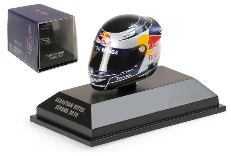 Minichamps Arai Helmet Sepang Malaysian GP 2010 - Sebastian Vettel 1/8 Scale - Image 1 of 1