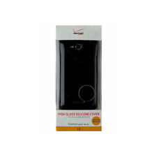 Verizon High Gloss Silicone Cover for LG Lucid VS840 - Black