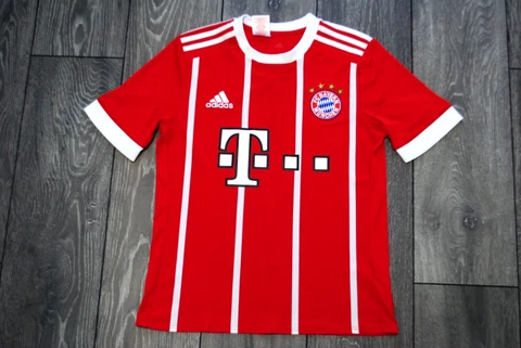 BOYS 13-14 YEARS 164cm BAYERN MUNICH HOME FOOTBALL SHIRT JERSEY 2017-2018 ADIDAS Cover