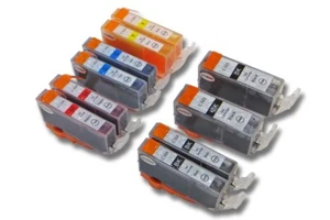 10 Druckerpatronen für Canon Pixma IP4950 IP4900 IP4850 IP4800 +Chip 110ml - Afbeelding 1 van 9