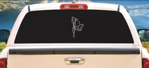Praying Hands Rosary Vinyl Decal Car Truck SUV Windows Laptop - Picture 1 of 6