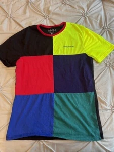 Men's MANN Bohoo Official MultiColor T Shirt Size S - Picture 1 of 3