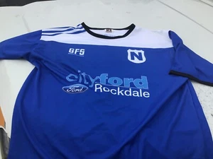 Game Player Worn Newtown Jets Training Shirt Jersey Sharks Feeder Bluebags - Picture 1 of 4