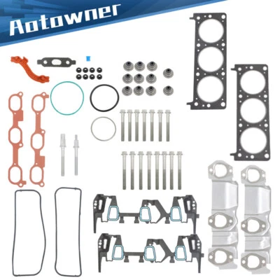 Juego de juntas de culata con pernos de cabeza para Chevy Equinox Pontiac Torrent 3,4 L 2005-2009 Foto 1 de 4