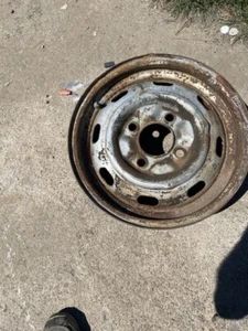 VW Volkswagen 15" Steel Wheel 1972 Factory Rim 4 Lug 4/130 8 hole - Picture 1 of 2