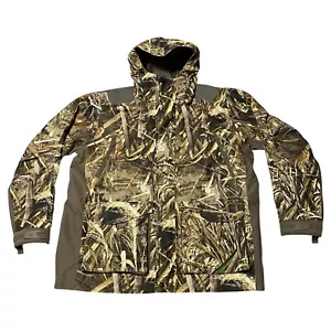 Game Winner Realtree Hooded Camo Outdoor Hunting Jacket Zip & Snap Adjust Cuff L - Picture 1 of 10