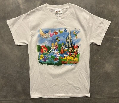 Vintage 90s Walt Disney World Magic Kingdom T Shirt Mickey Mouse Adult Small - Image 1 of 3