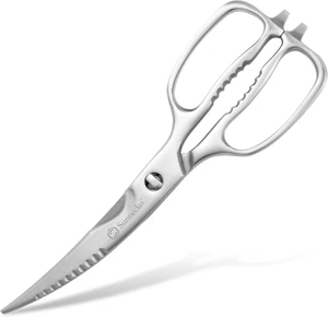 Sunnecko 9 Inch Kitchen Scissors Curved Heavy Duty Kitchen Shears Come Apart - Foto 1 di 8
