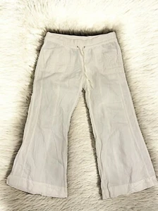 AMERICAN RAG CIE Classic Ivory Wide Leg Tie-Front Lightweight Pants Sz. L - Picture 1 of 3