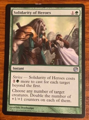 2014 MTG Wizards of the Coast Journey into Nyx Solidarity of Heroes 141/165 Used - Image 1 of 2