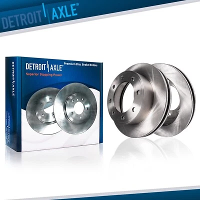 Rear Pair Disc Brake Rotors Set for Chevrolet GMC Express Savana 2500 3500 SRW - Image 1 of 4