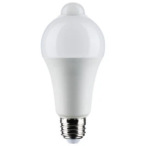 Motion Sensor Activated Light Bulb LED 120V 12W =75W A19 E26 5000K Natural Light - Picture 1 of 10