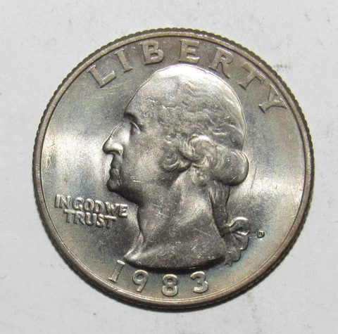 1983 D Washington Quarter CH BU (T39) Cover