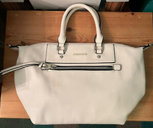 Ladies David Jones White Hand Shoulder Bag With Unused Strap L36xH23cm