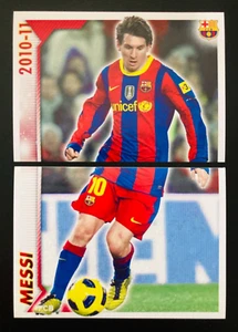 2010-11 Panini FC Barcelona #117 - 118 Lionel Messi action puzzle dual sticker - Picture 1 of 1