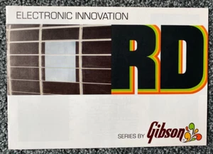 Gibson "RD Series-ELECTRONIC INNOVATION"-1977 Brochure-8 pgs-5 models-Mint &RARE - Picture 1 of 4