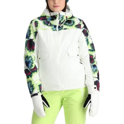 Women's SPYDER Optimist Insulated Ski Jacket Coat - WHITE - Relaxed Fit - Image 1 of 4