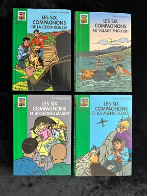 # lot 4 livres - LES SIX COMPAGNONS - P-J. Bonzon - Bibliothèque Verte - L2 - Photo 1/3