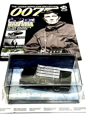 James Bond Car Collection 1/43 007 Mercedes Benz 220S On Her Majesty's Secret Se - Image 1 of 4