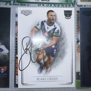 Blake Green Signed 2019 Elite NRL card New Zealand Warriors - Picture 1 of 1