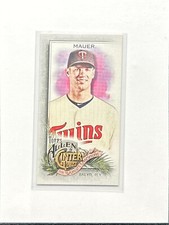 2022 Topps Allen & Ginter Joe Mauer Mini Brooklyn Back #14/25 Minnesota Twins