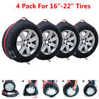 4 Pcs 16"-22" Wheel Tyre Protection Cover Car Truck Tire Carry Tote Storage Bags