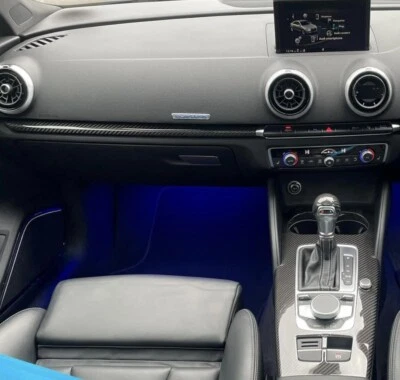 DPUK Genuine Carbon Fibre Dash Doors Interior Trim Set Kit Audi A3 S3 RS3 8V 5dr RHD