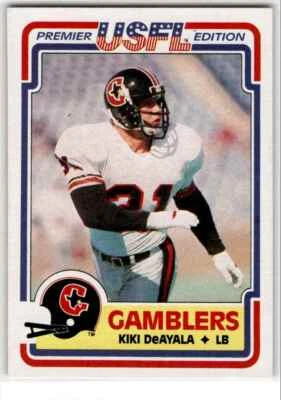 1984 Topps USFL Kiki Deayala Houston Gamblers #33 - Image 1 of 2
