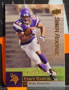 2009 UPPER DECK ROOKIE EXCLUSIVES ** PERCY HARVIN ** #95 " VIKINGS " - Picture 1 of 2